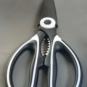 Gunting Hitam Serbaguna pemecah walnut Pembuka Tutup Botol kitchen scissors