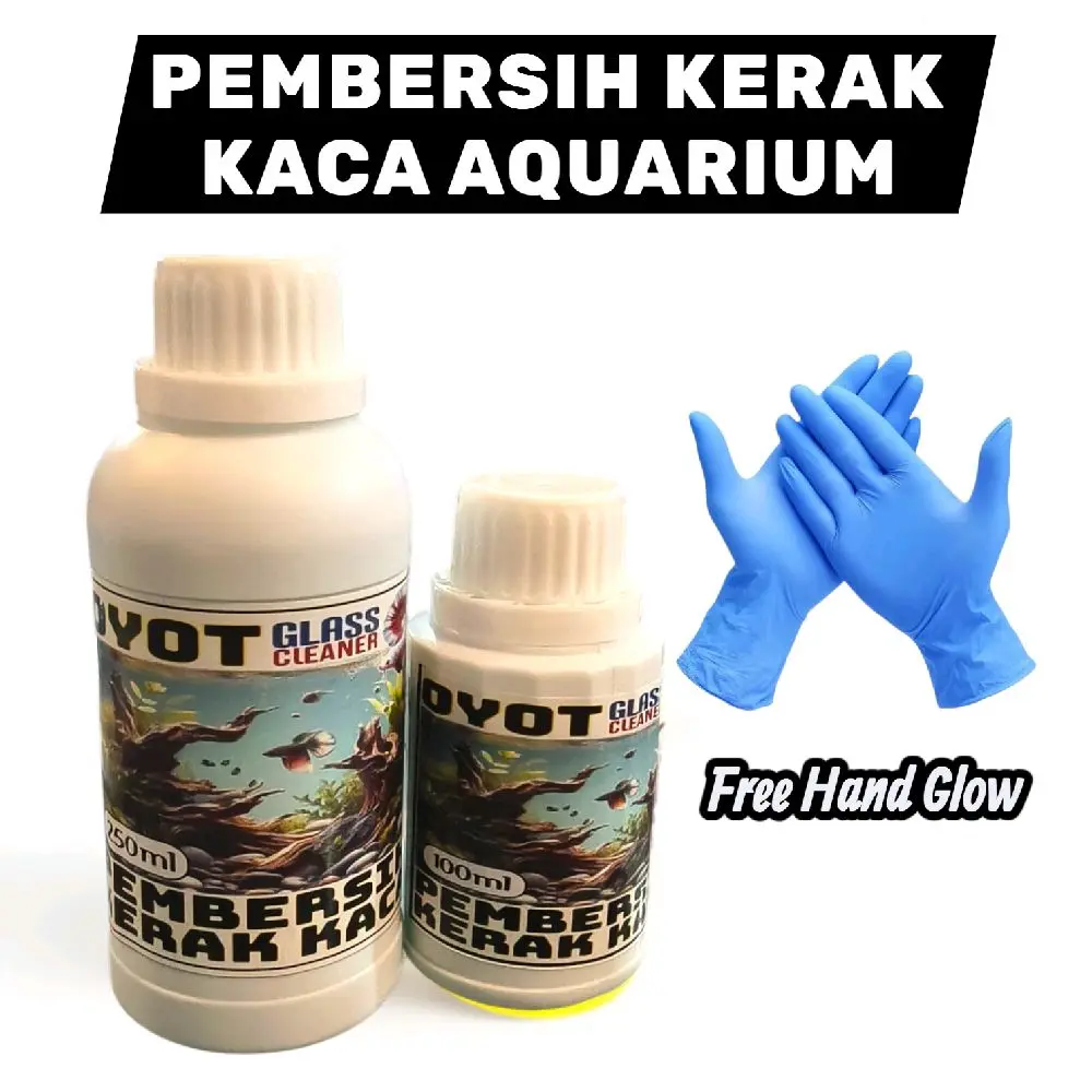 OYOT GLASS CLEANER PEMBERSIH KERAK KACA AQUARIUM liquid