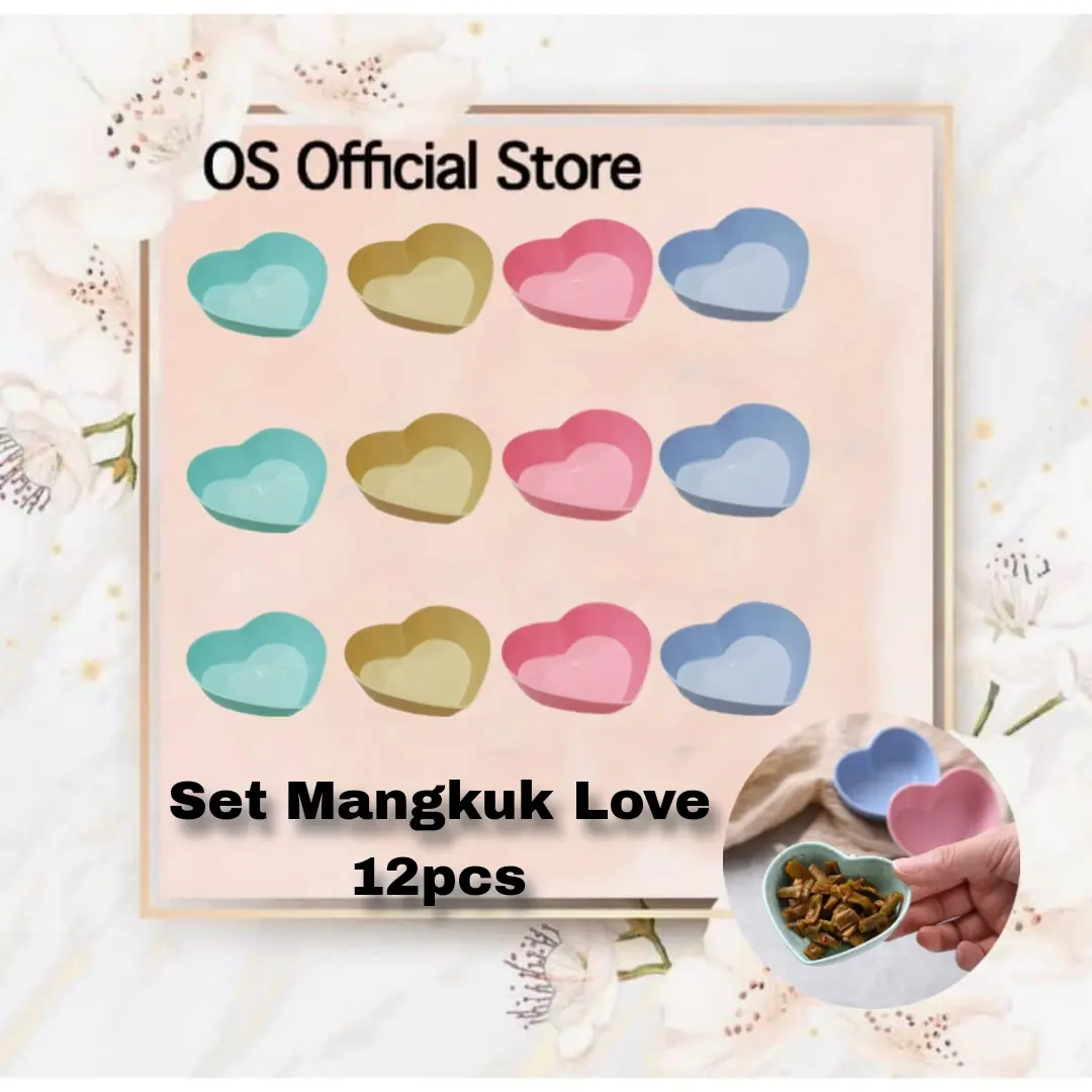OS 1 SET 12PC MANGKUK KECIL BAHAN JERAMI / CETAKAN PUDING JELLY/ TEMPAT SAMBAL