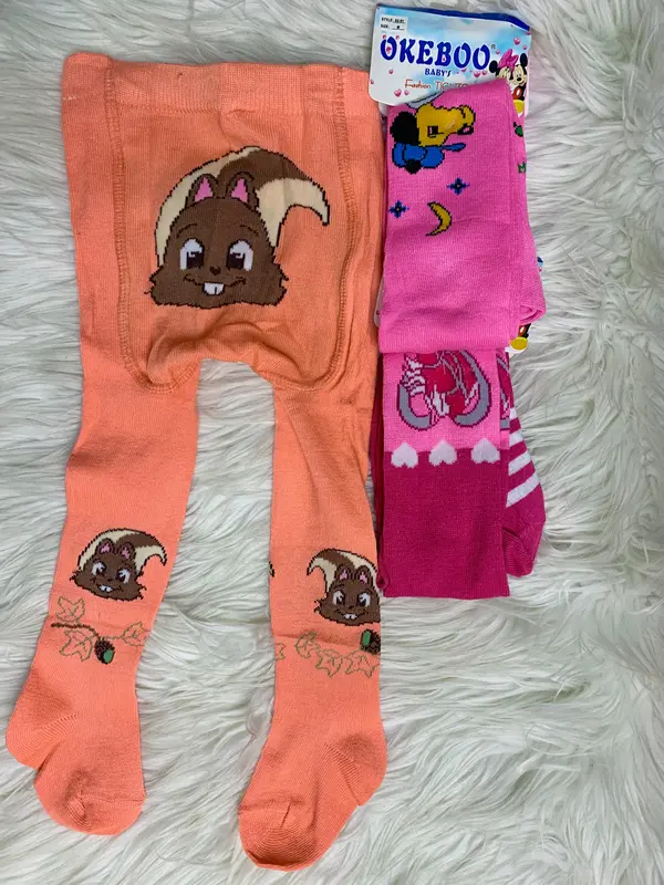 (3 PCS) Legging Bayi 0-3 Tahun | Katun Premium Tutup Kaki 1