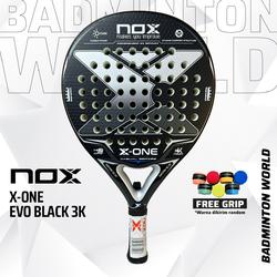 Raquette De Padel Nox X-ONE Evo Black - Polyvalente Et Confortable Pour Débutants