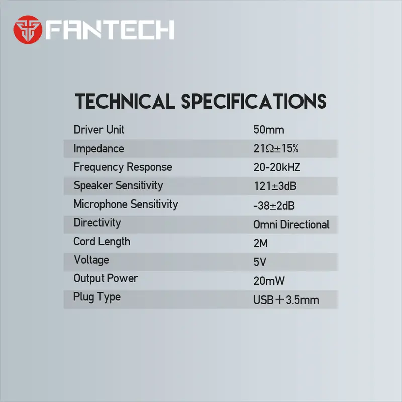 Fantech CHIEF II HG20 RGB Gaming Headset Headphones Built-in Microphone Noise Cancellation Pc Earphones Lighting Headphone Bass 7