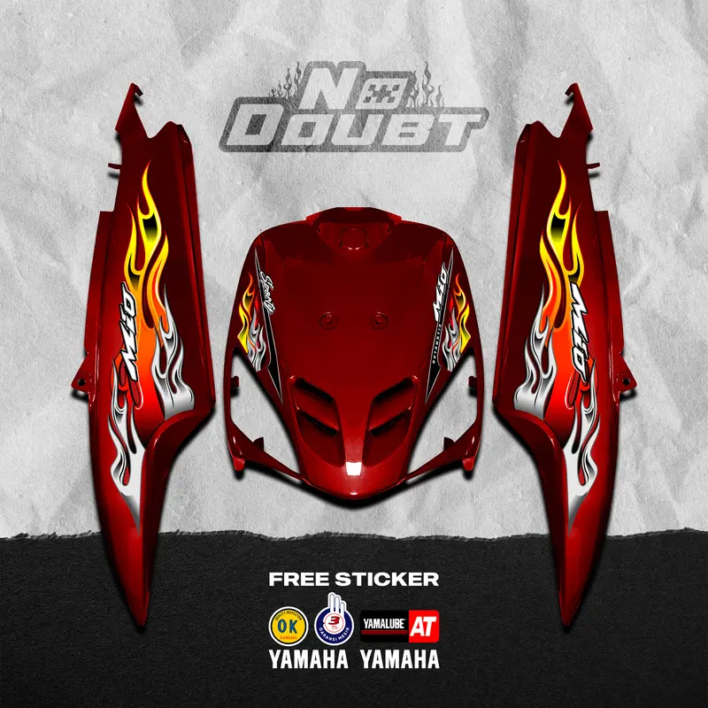 STRIPING MIO SPORTY CUSTOM FLAME FULL - ALL BODY 5