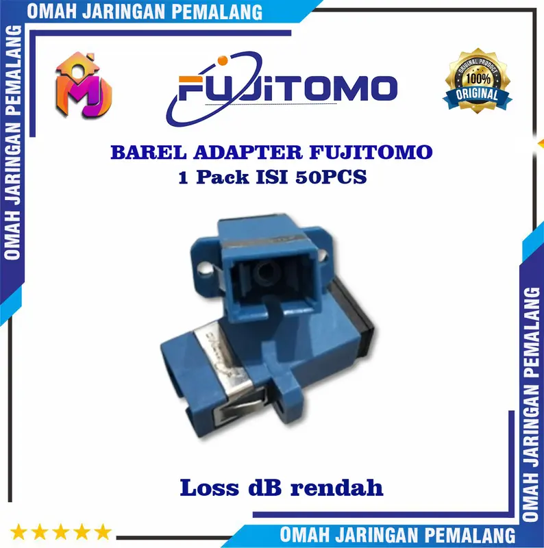 Barel Adapter FUjitomo Isi 50 Pcs Fiber Optik 0