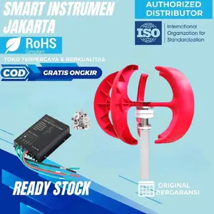 Wind turbine 400W 24V Red Lantern With Controller pembangkit listrik