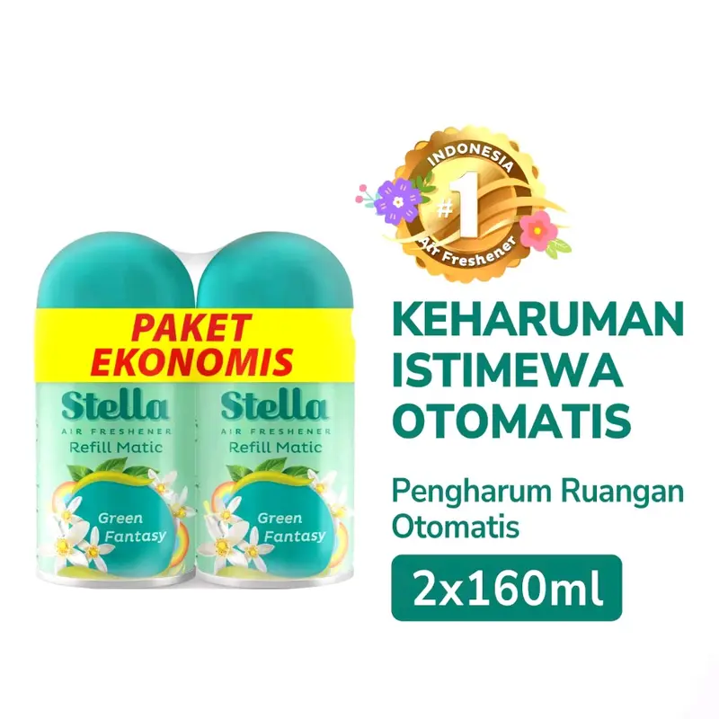 (ISI 2) STELLA REFILL MATIC PAKET HEMAT KEMASAN BARU (PAKET MULTIPACK) 2