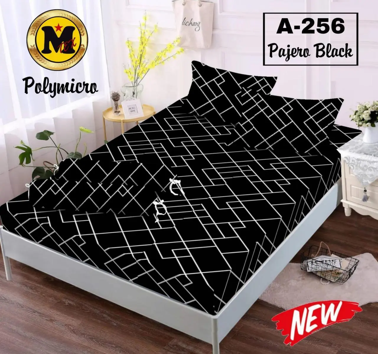 Sprei Aesthetic abstrak motif keren terbaru ukuran 120, 160, 180, 200 bahan katun