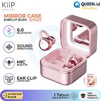 Gambar KIIP DTH27 OWS Open Ear Clip On Wearable Stereo Headset Bluetooth 6.0 TWS Wireless Earbuds Mirror Case Kaca - PINK dari Queen-id Kab. Tangerang 1 Tokopedia