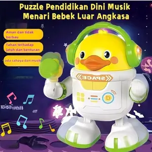 Murah meriah Mainan Anak Bebek Luar Angkasa Joget Menari Space Duck Dance dos merah JM 618B SNI