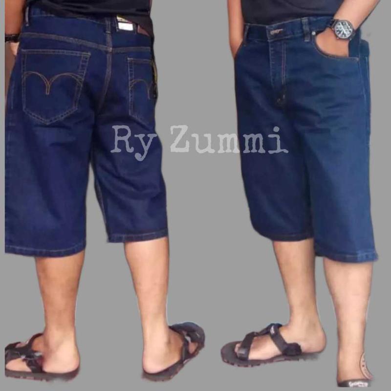CELANA JEANS PENDEK PRIA LAKI LAKI COWOK CELANA JEANS DENIM LEPIS TERMURAH 1