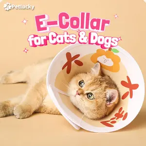PetLucky E-collar Soft Waterproof untuk Anjing & Kucing Kerah Steril Pasca Operasi Anti Garuk Desain Ergonomis Bahan Aman Waterproof
