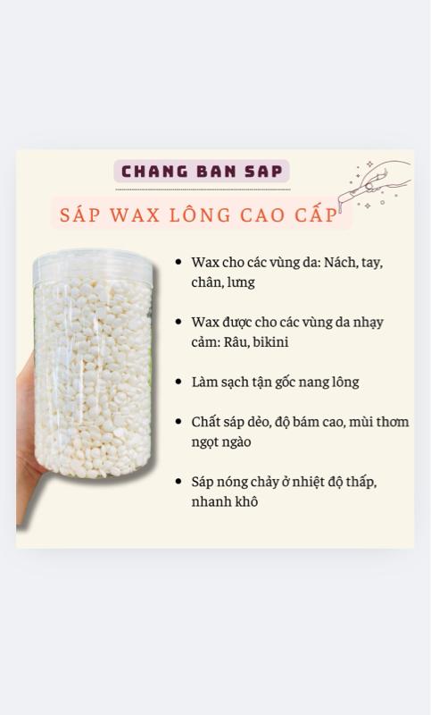 Product Introduction of Hũ 500g Sáp Waxing Cao Cấp Tặng 100g Sáp + 20 Que Gỗ 6