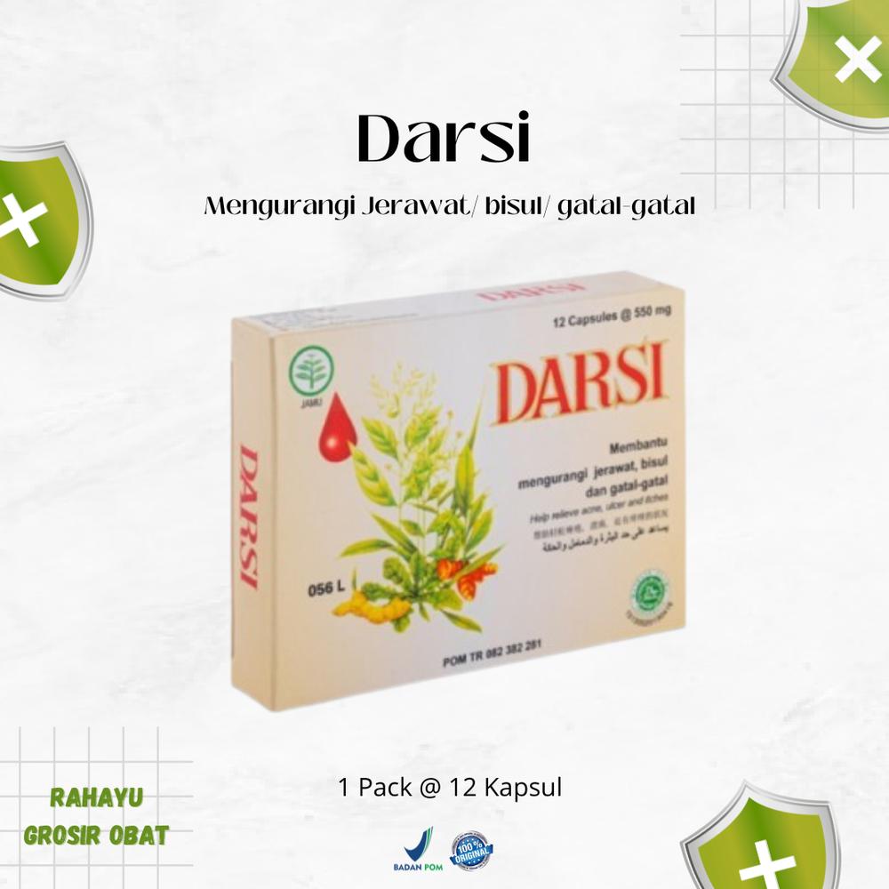 Darsi Kasul/ Mengurangi Jerawat Bisul Gatal 1 Pack Isi 12 Kapsul