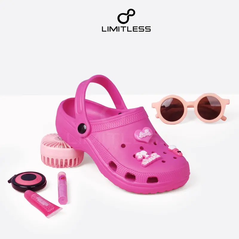 SANDAL BERBIE Anak Cewek LILY BERBIE Pin Jibbitz Eva Sandal Slip On Anak Karakter Lucu Korean Style Ringan Kekinian Premium  – Size 27 – 36 5