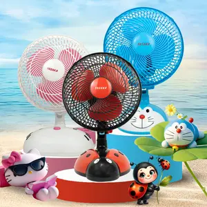 YASAKA Kipas Angin Meja 8 Inch Karakter Hello Kitty Doraemon & Kumbang Desain Unik Menggemaskan Lucu Imut untuk Meja Kecil Penggunaan Praktis di Rumah dan Kamar Anak 2 Tingkat Kecepatan