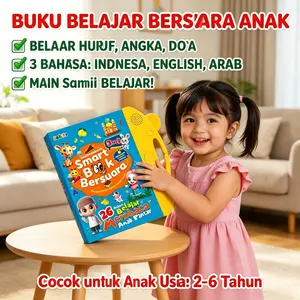 Buku Belajar Bersuara 3 Bahasa Anak Usia 2-8 Tahun Belajar Bahasa Indonesia Inggris Dan Arab Interaktif Ada Lagu Dan Cerita Edukatif Meningkatkan Kemampuan Berbicara Anak Sejak Dini COD Tersedia