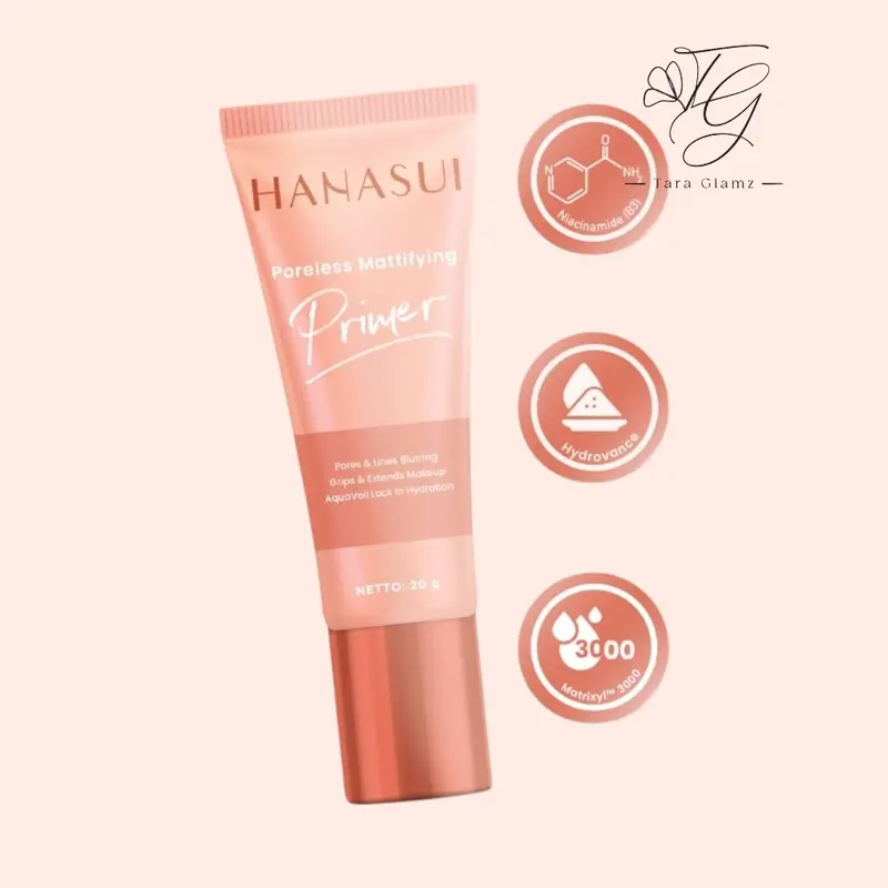 Hanasui Poreless Mattifying  Base Make Up Tahan Lama 2