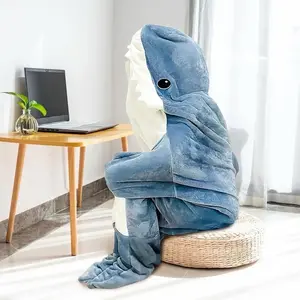 Shark blanket selimut hiu piyama untuk hadiah atau dipakai sendiri