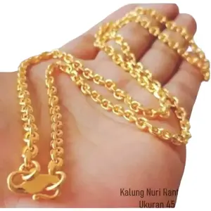 KALUNG NURI POLOS TITANIUM LAPIS EMAS 24K ANTI LUNTUR ANTI KARAT