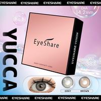 Gambar 【COD】Eyeshare 0.00-6.00 Yucca Minus  Lensa kontak warna alami Tersedia untuk satu tahun 14.2mm - BROWN, 0(No minus) dari Eyeshare contactlens Kab. Tangerang 5 Tokopedia