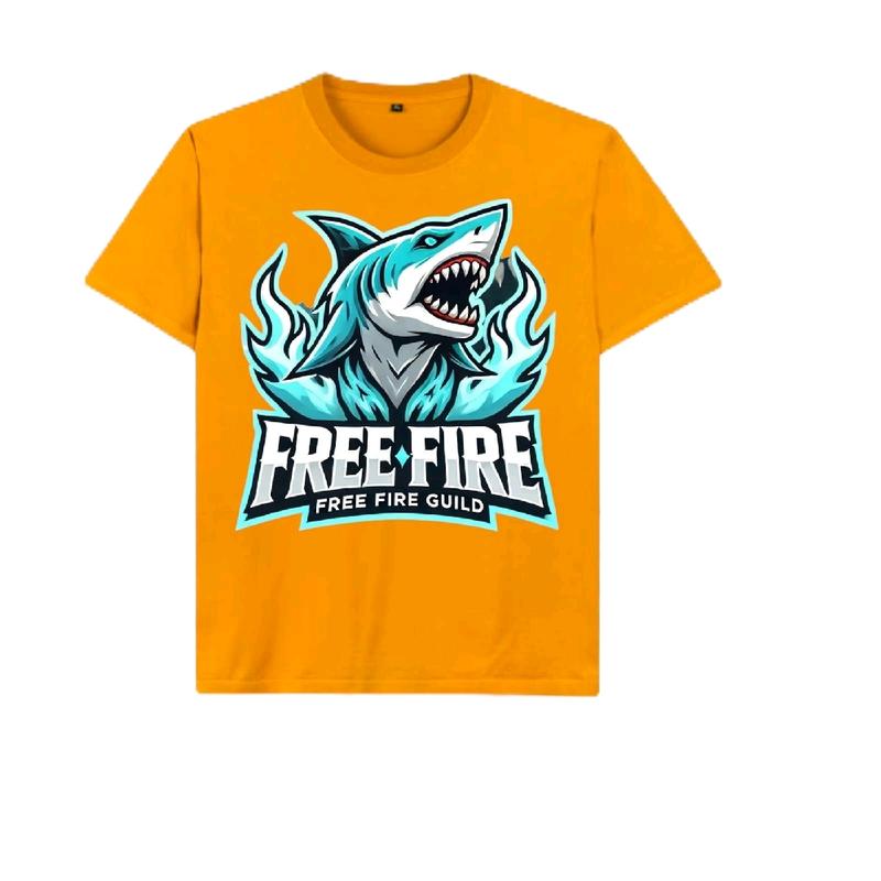 baju distro anak laki laki free fire untuk anak usia 1-8 tahun bahan katun kombet 30s baju  youngster  ff Fashion 2