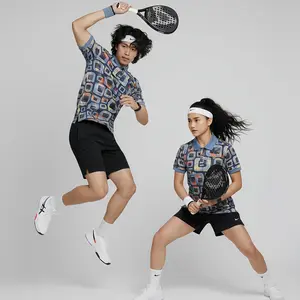 Shirt Pria dan Wanita  Retro Tetris Premium Lengan Pendek Kaos Kerah Vintage Desain Klasik Dan Elegan untuk Tampilan Retro Anda Katun     cowok baju polo xs warna 3 kaus polo