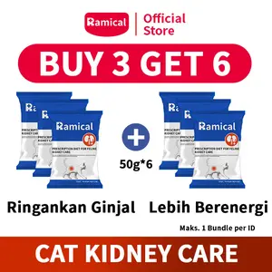 Ramical Kidney Care Cat Food 6x50gr (300gr) / Renal Care / Makanan Kucing Ginjal / Dewasa & Senior Kucing