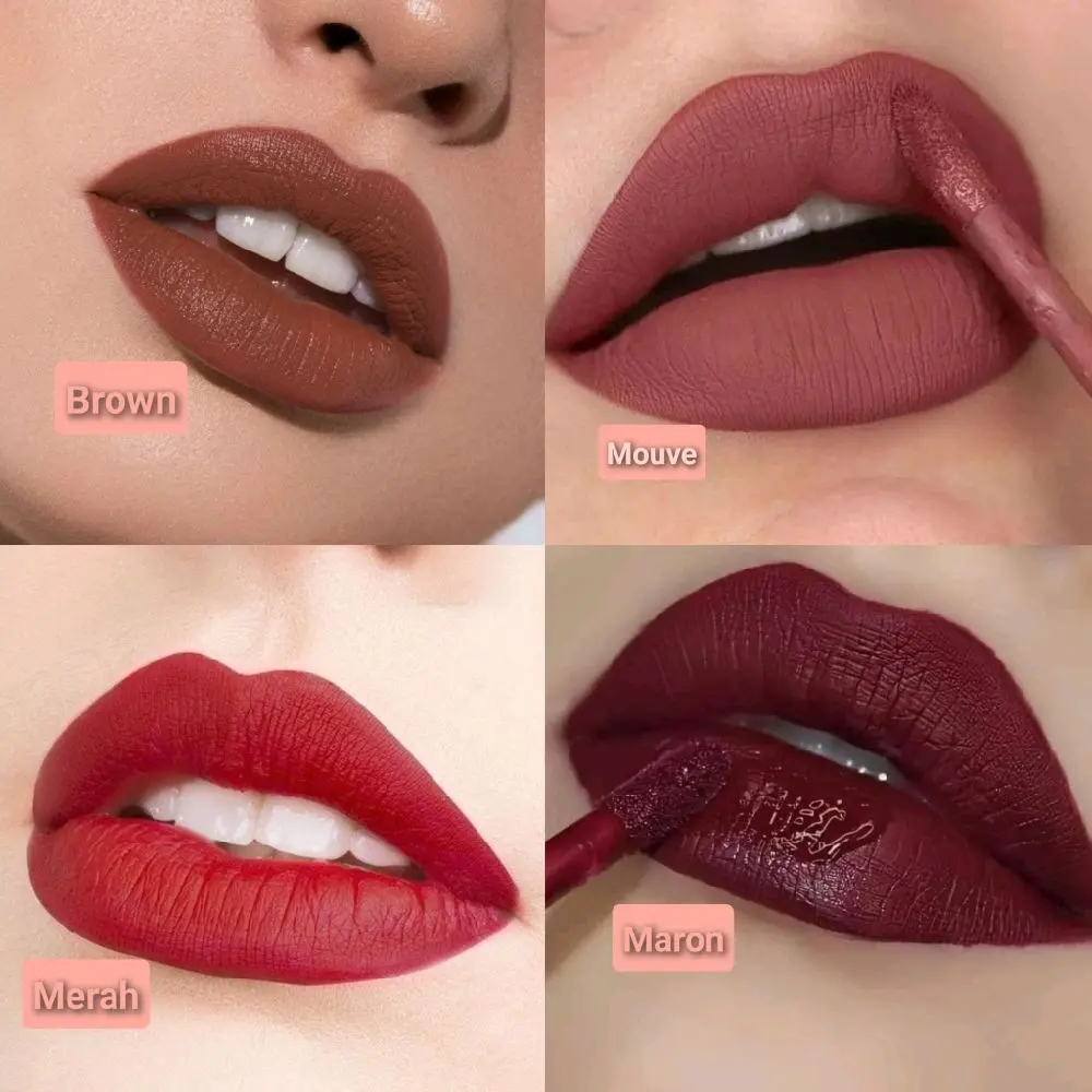 [Dapat 2 Pcs] Lipcream Best Color / Lipmatte Tahan Lama Coral