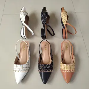 Sandal wanita selop terbaru tinggi hak 3 cm