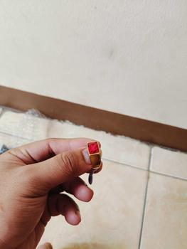 Product Review of Cincin Titanium Pria Terbaru Dijual Ring Hitam Silver Dan Gold Anti Luntur Bahan Stainles Stell AntikaratAnti Luntur Batu Emas Merah from F**🔥 0