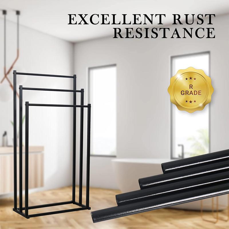Product Introduction of [SG] Towel Standing Rack/ Bathroom Drying Rack/ Hanger Towel Rack Stand/ Bathroom Punch Free Towel Rack Toilet Hanger 35