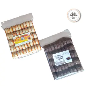 KUE KACANG AULIA ORI COKLAT isi 50 keping kue