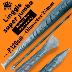 Linggis Super Jumbo 120 cm - Diameter 25mm Lancip Dan Pipih
