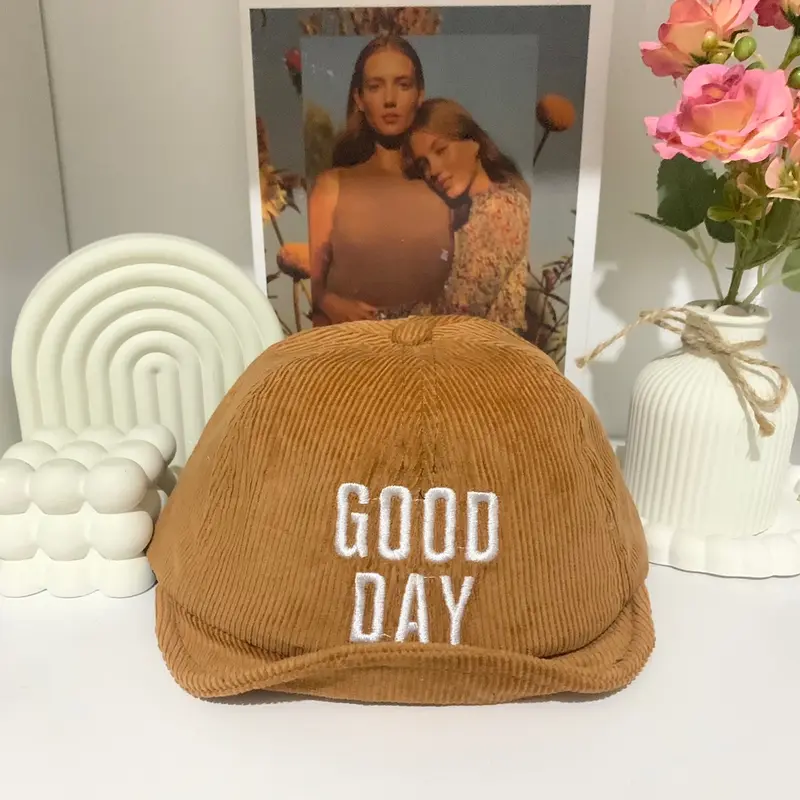 Topi Pet Anak Corduroy Cowok Cewek Usia 6 Bulan Sampai 3 Tahun 8