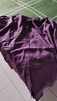 Product Review of Atasan Wanita Rayon Twill premium Panjang Baju Dewasa All size  muat sampe BB 70  Nyaman Lembut Kancing Kain Formal High Hitam from n** d**i 0