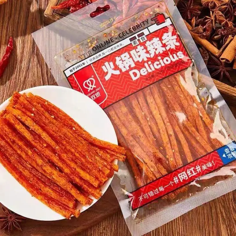 Shuang Jiao Delicious 102 gram Spicy  Delicious 102gr Snack Pedas 2
