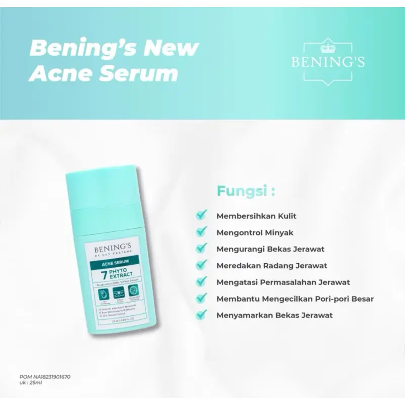 Bening's Acne Serum I Jerawat 6