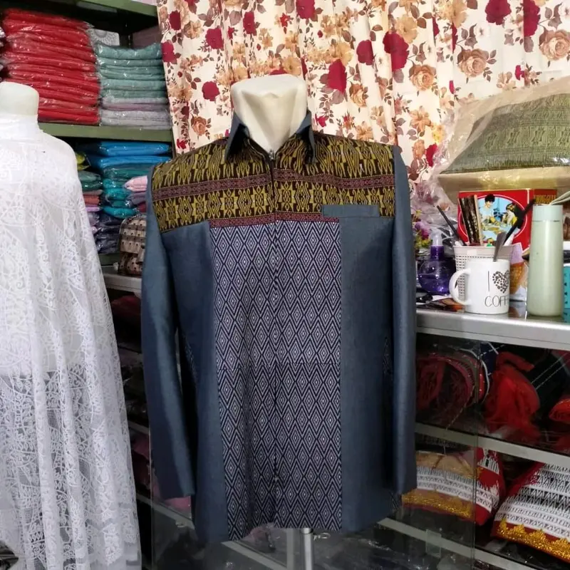 JASKET KOMBINASI MOTIF SUMATERA 3
