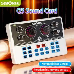 Siborie soundcard Q3 Mixer Bluetooth Audio USB Externa Sound Card Original Mendukung COD