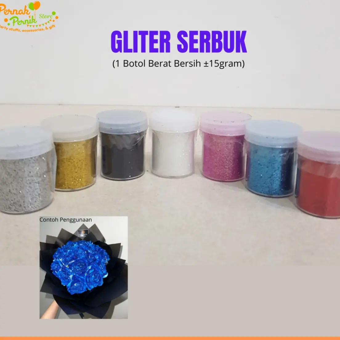 Gliter bubuk / gliter powder/ Promo gliter bubuk 15ml