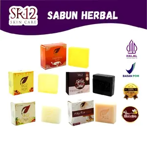 Sr12 sabun batang herbal soap all varian, untuk wajah & badan