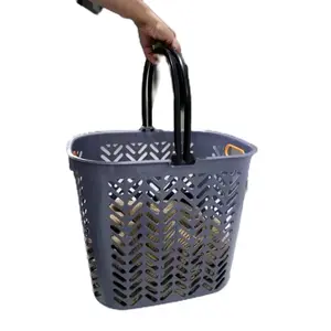 Keranjang laundry besar gagang Abu yutaka Penyimpanan Pakaian Baju