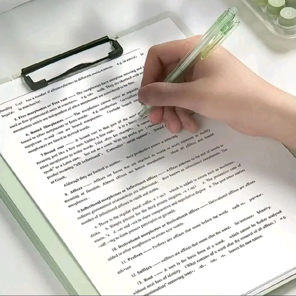 Clip ard Lipat Serba a Papan Dada Lipat atau Papan Ujian Buka Tutup s Tahan Lama Mudah Dibersihkan Map Dokumen Ukuran Stationery - pink