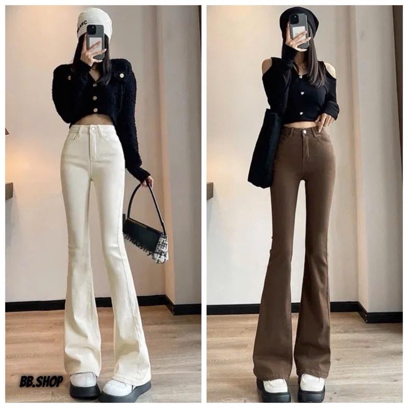 Quần jeans ôm loe , vãi QC CC  phom đẹp nhà Lynh Zena_Q9