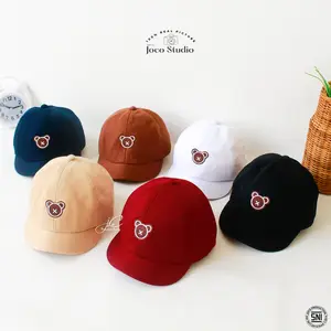 Jocoproduction - Topi Baseball Anak Sinpen 1-2 Tahun Kualitas Ekspor Denim Premium Bordir Bear X