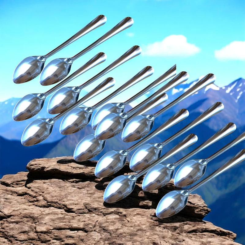 COMBO 30 MUỖNG SÚP INOX, THÌA SÚP INOX  dùng trong gia đình, quán ăn rất thuận tiện, muỗng  hoa sen