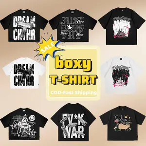 cbvgyr Pabrik kaos kustom T Shirt Oversize Pria Vintage kaos pria distro | katun |COD Crop Top Boxy  MILK SILK Combed  Hitam 【Fast Shitkjhdhppxvt-shiryqpdqdrkzo