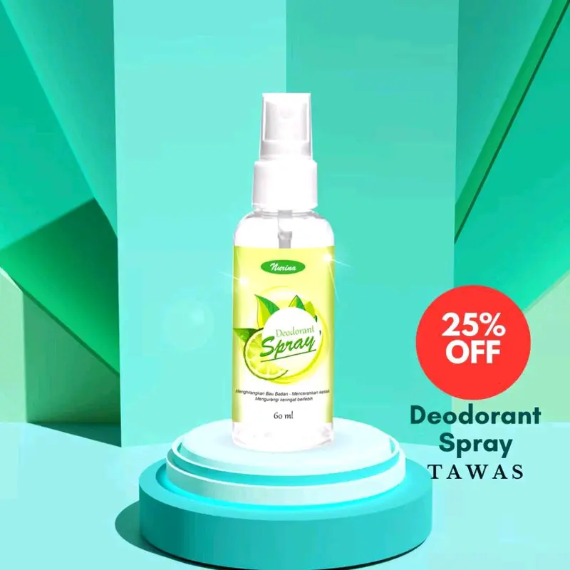 Deodoran Spray Alami dan Tawas Cair untuk Ketiak yang Bersih dan Nyaman - Bau, Deodorant 0