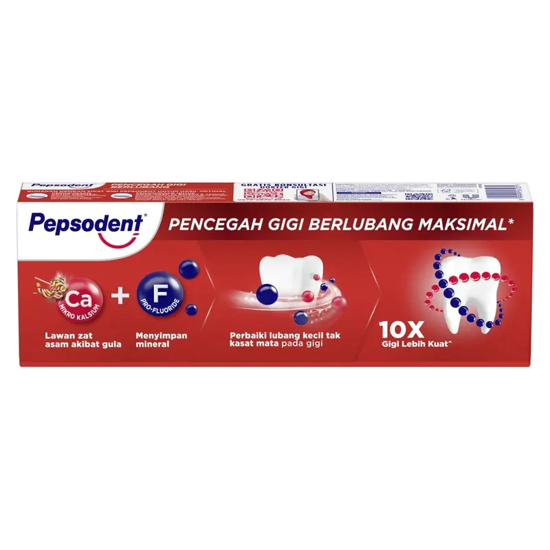 [SALE !] Pepsodent Pencegah Gigi Berlubang Pasta Gigi 225G Value Pack 2