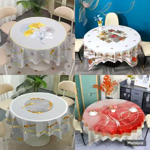 Taplak Meja Makan Bundar Diameter 180 cm dan 150 cm Premium Elegant